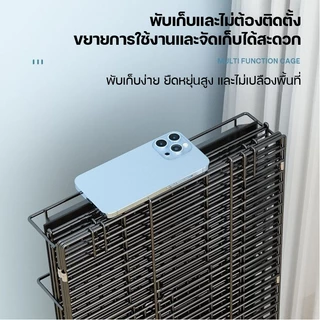 🐕Petorldog กรงหมาพับได้ กรงสุนัข กรงสัตว์เลี้ยง กรงหมา กรงแมว กรงกระต่าย พร้อมถาดพาสติกรองกรง