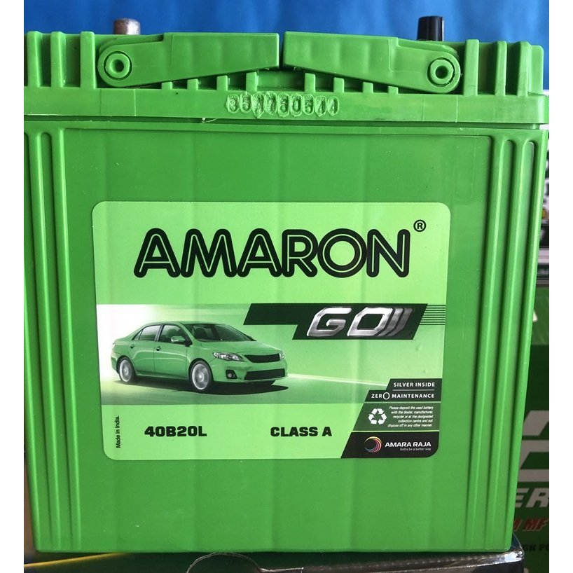 40B20L Amaron go แบตมือสอง ไฟเต็ม พระราม2 ลด10% Battery Jazz Freed Mobilo BR-V Brio Vios Mirage