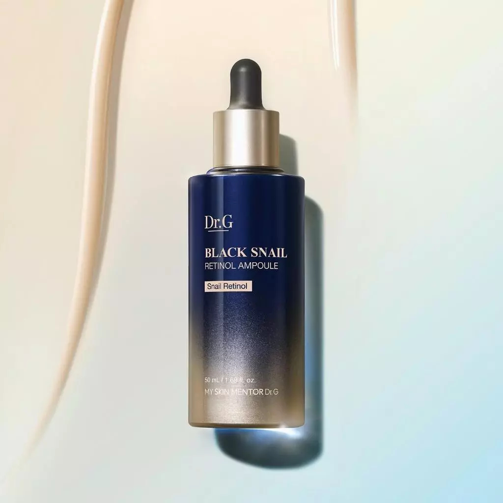 Dr.G BLACK SNAIL RETINOL AMPOULE50ml ดร.จีแบลคสเนลเรตินอล เซรั่มแอมพูลหอยทากดำผสมเรตินอล ลดริ้วรอย ลดอายุผิว6ปี