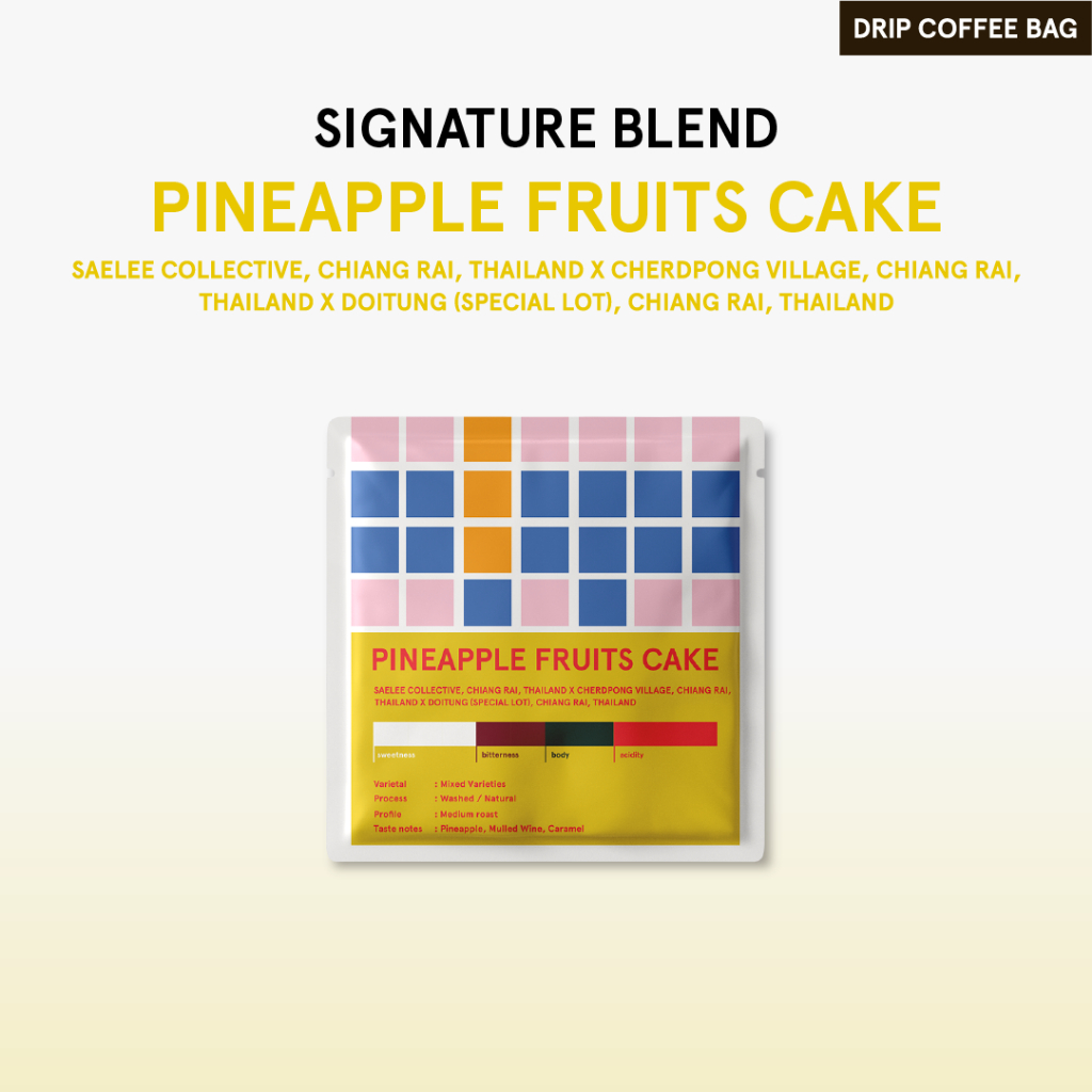 Pineapple Fruit Cake Drip Bag