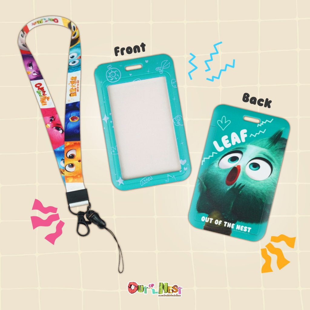 Landyard+Cardholder ลาย LEAF จากภาพยนตร์ OutoftheNest