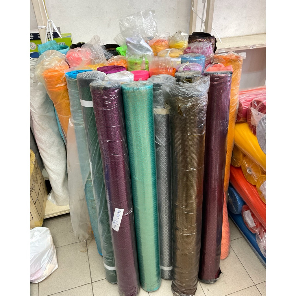 ผ้าตาด ลายไทย ดิ้นเงินดิ้นทอง หน้ากว้าง 45“ นิ้ว (หลา) F0012-Y ราคา ถูกที่สุด ดีลบีเคเค แกลเลอรีภาพที่ 7