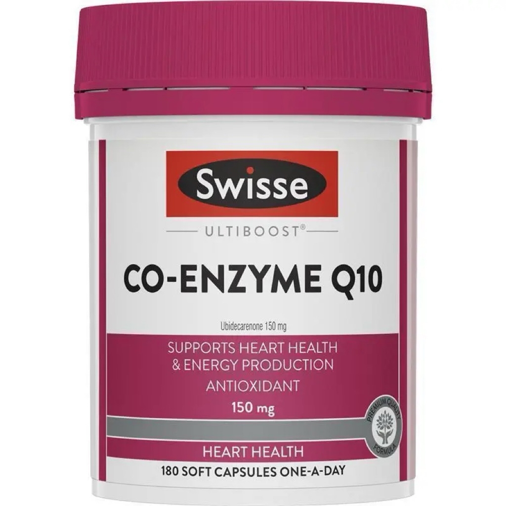 [Swisse] Ultiboost Co Enzyme Q10 – 150mg | 180 Capsules