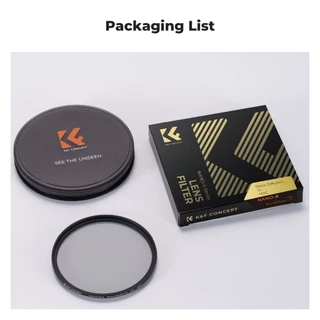 K&F Nano-X Black Mist Diffusion 1/4, 1/8 Special Effects Soft Filter Double Side Multi-Code ประกันศูนย์ไทย 2 ปี