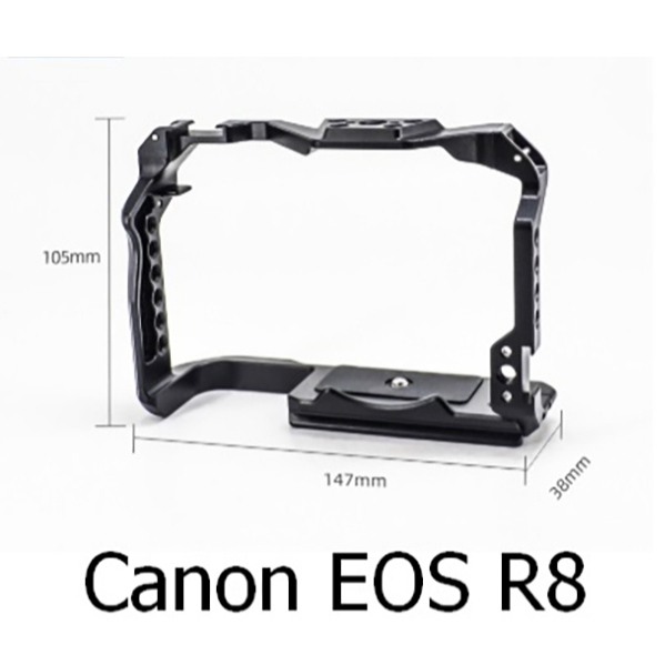 เคสกล้อง กรอบป้องกัน สำหรับ Canon EOS R8 Cage Rig  Plate อลูมิเนียม Cage  กรง R8