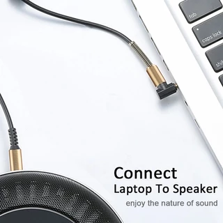 สายสัญญาณเสียง สาย Audio Cable สาย AUX3.5mm to 3.5 mm Audio Cable หัว 90 องศา ยาว 1 เมตร
