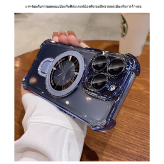 [จัดส่งในวันเดียวกัน] สำหรับ iPhone17 16 15 14 13 12 11 Pro Max Quad Airbag Holder Space Shell การชาร์จแม่เหล็กแบบไร้สาย