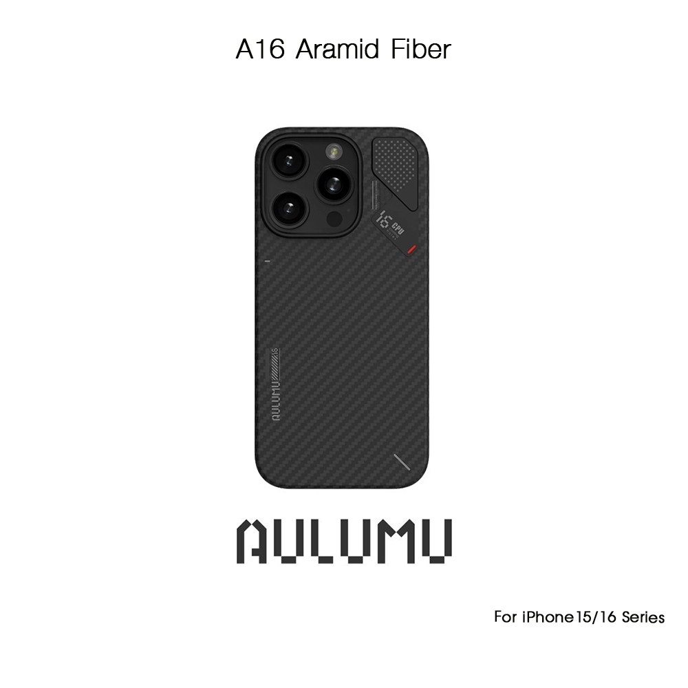 AULUMU A16 Aramid Fiber เคสAramid Fiberกันกระแทกเกรดพรีเมี่่ยม เคสสำหรับ iPhone15/16/Pro/Promax