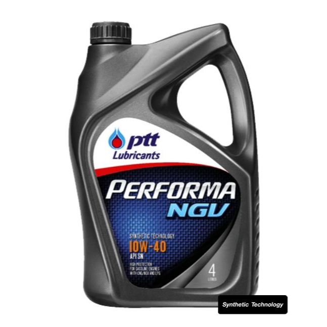 (ยกลัง) น้ำมันเครื่อง PTT เบนซิน 10w40Evotec / 0w40 / 5w40 / 10w40Ngv