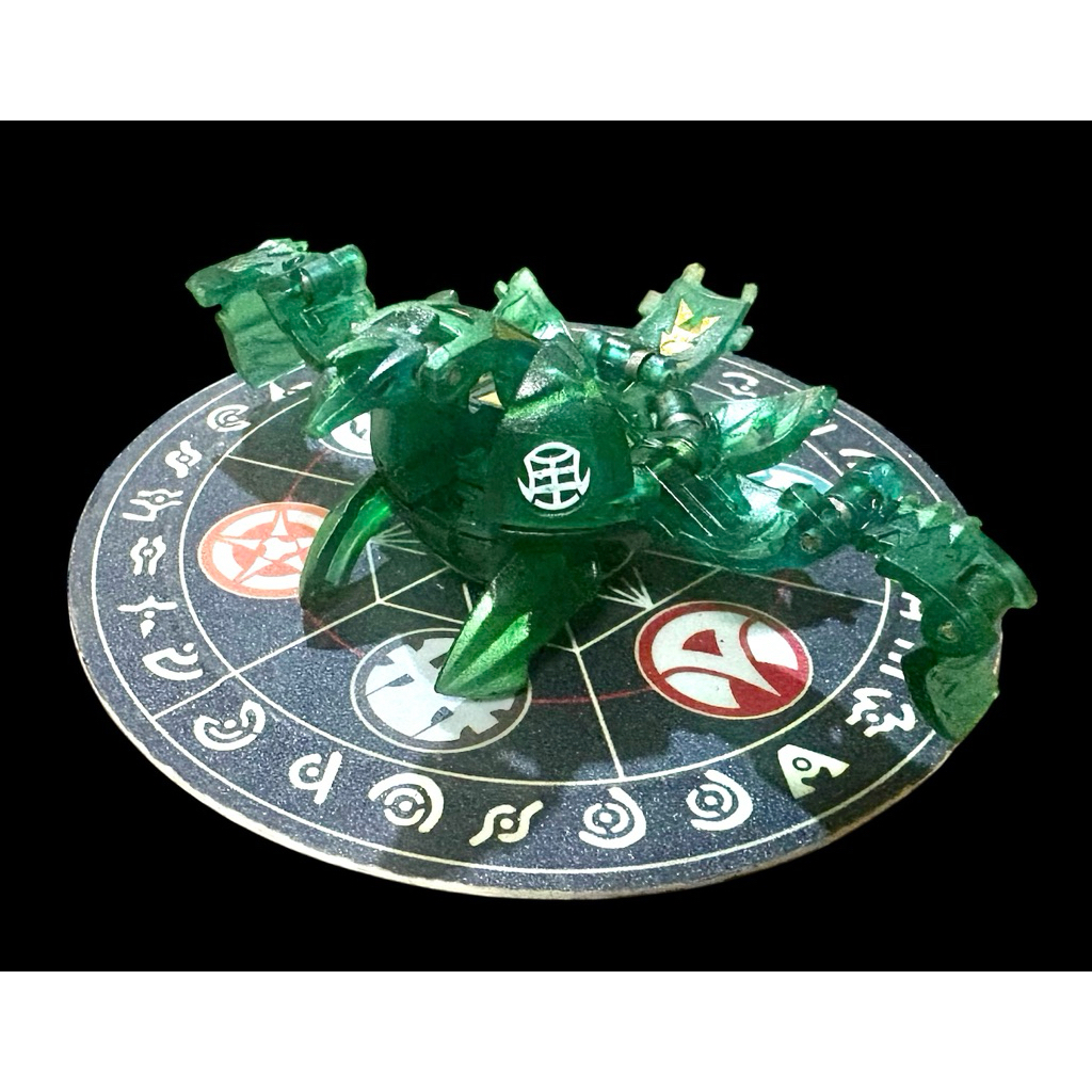 Bakugan Battle Brawlers Translucent Ventus Atmos ( Dark Green Custom Painted )