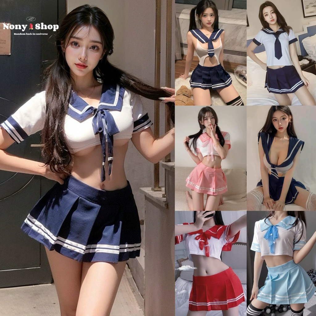 ชุดนักเรียนญี่ปุ่น ชุดคอสเพลย์นักเรียน ชุดนักเรียน ครบสี 1 RT NN001 ถูกที่สุด ชุดนอนไม่ได้นอน