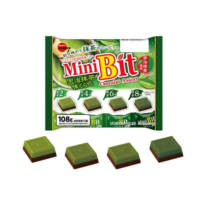 Bourbon mini Bit Uji Matcha Flavor 4 Matcha Degree Chocolate Assort 12P  เซ็ตช็อกโกแลตมัทฉะสุดพรีเมี