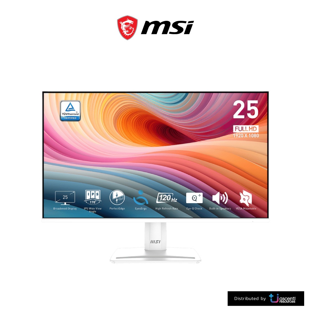 MONITOR (จอมอนิเตอร์) MSI PRO MP251W E2 - 24.5 INCH IPS FHD 120Hz ADAPTIVE SYNC