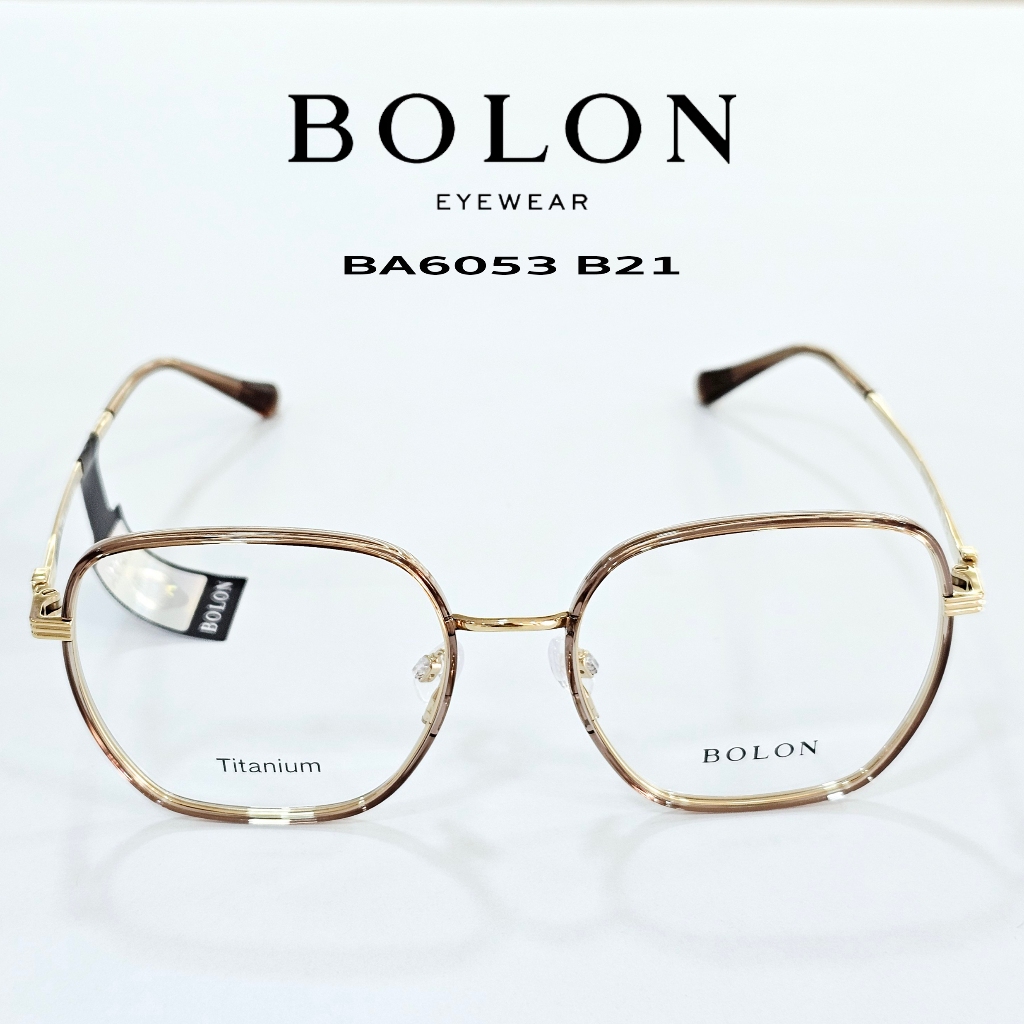 กรอบแว่นตา BOLON แท้ 100% รุ่น BA6053 B21 ขนาด 53-18-148 C2