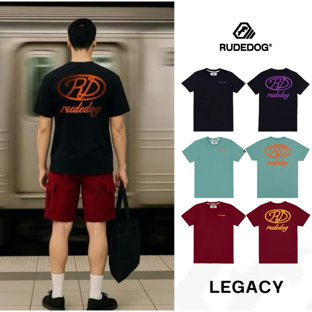 Rudedog รุ่น Lrgacy เสื้อยืดrudedog เสื้อrudedog รุ่นใหม่ (ลิขสิทธิ์แท้100%)