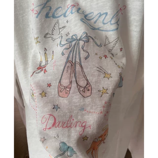 พร้อมส่ง Sweet & Comfy Heavenly Over size T-Shirt ตัวนี้น่ารัก🎀🩰 ผ้านิ่มจริง ใส่สบายมากก (ภาพถ่ายจากสินค้าจริงค่ะ)