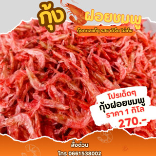 กุ้งฝอยชมพู ขนาด 1 กิโล