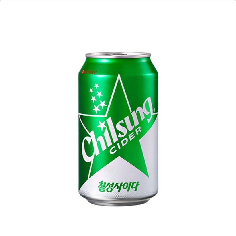 พร้อมส่ง 칠성사이다 ไซเดอร์ สไปร์เกาหลี Lotte Chilsung Cider 355 ml. - รูปที่ 3