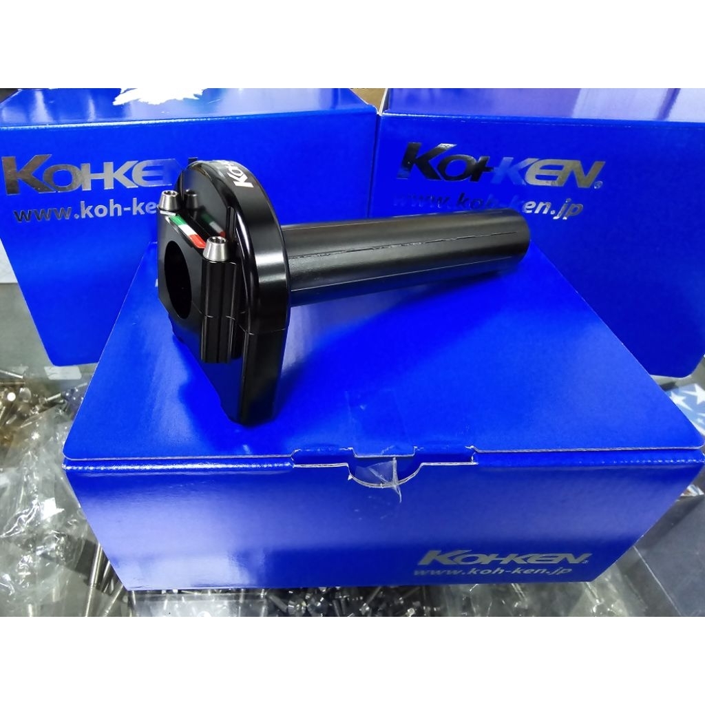ประกับคันเร่ง KOHKEN สีดำ สำหรับ 2สาย แปลงใส่ได้ทุกรุ่น MADE IN JAPAN🇯🇵แท้💯 กล่องสีฟ้า