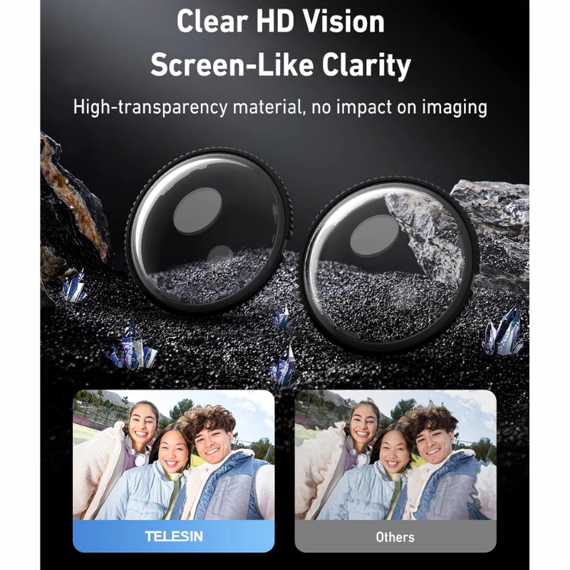 Telesin Insta360 X5 ชุดป้องกันเลนส์ Lens Guards thumbnail 5