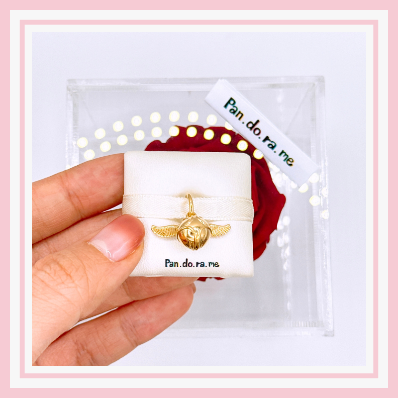 [พร้อมส่ง สินค้าแท้ ] pan.do.ra Gold Harry Potter Golden Snitch Shine Pendant