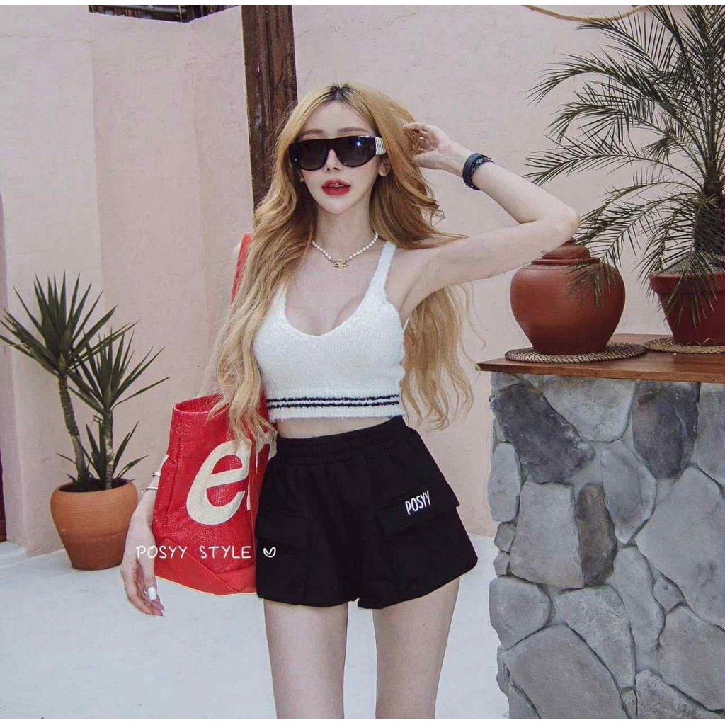 [ไลฟ์สดลด120.-] ✈️🎧NEW มือ1 งานใหม่ 🧥 กางเกงคาโก้สั้น เสื้อ (ขายเเยกชิ้น) จับแมทต์ งานป้ายPOSY STYLE