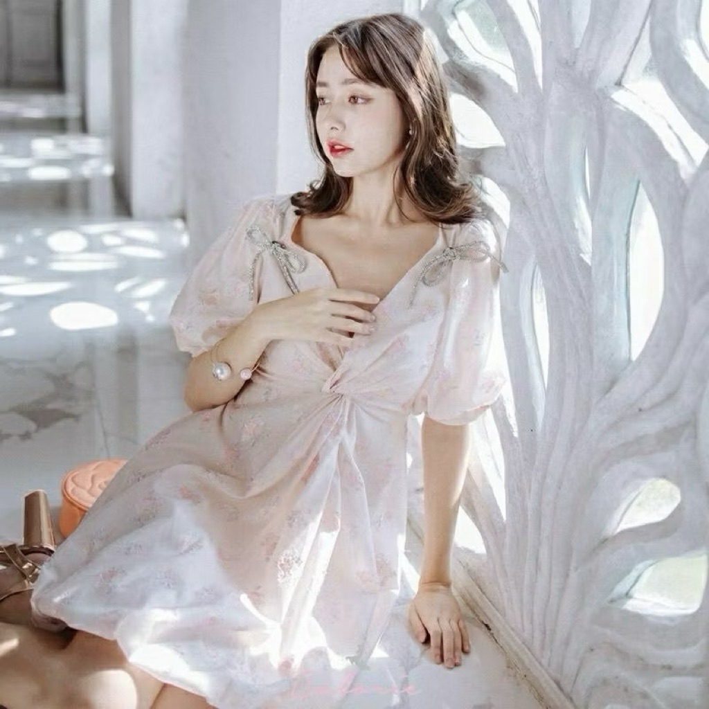 เดรสสีพาสเทล ป้าย calories fashion 3xl