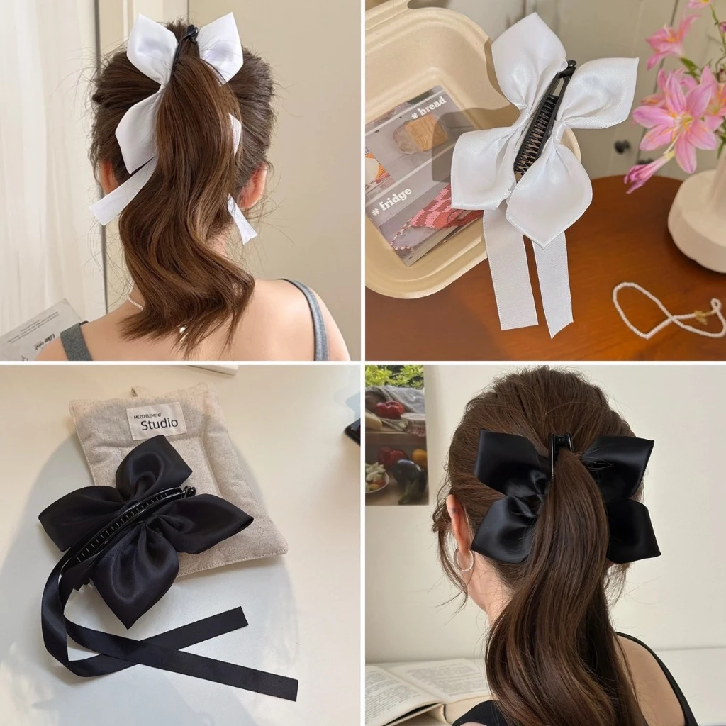 พร้อมส่ง!🇹🇭 ราคา/ชิ้น Butterfly Twist Clip กิ๊บบิดได้รูปโบว์ผีเสื้อ ผ้าซาตินเงาสวย หนีบง่าย ใช้งานสะดวก เนื้องานเกาหลี