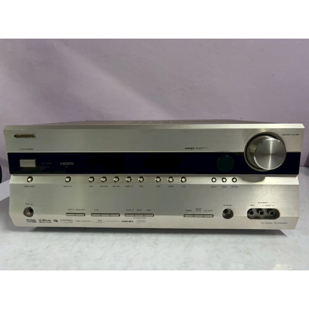 (มือ2) Avr Onkyo TX-SA606X สุดยอดแอมดูหนังฟังเพลงระบบเสียง 7.1 made in japan ไฟ 110 (ใช้หม้อแปลงไฟกั