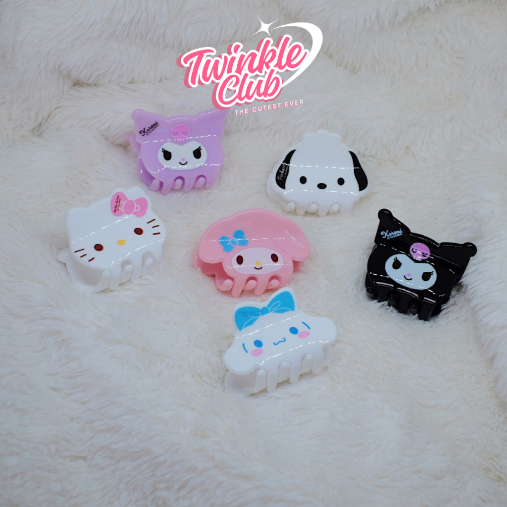 Twinkle Club | กิ๊บหนีบผมซานริโอ้ กิ๊บ Sanrio ขนาดเล็ก แพ็ค 2 ชิ้น