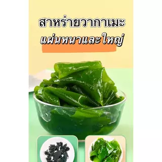 ส่งไว สาหร่ายวากาเมะ เกรดA+ สาหร่ายวากาเมะอบแห้ง Dried Wakame Seaweed 裙带菜 건미역