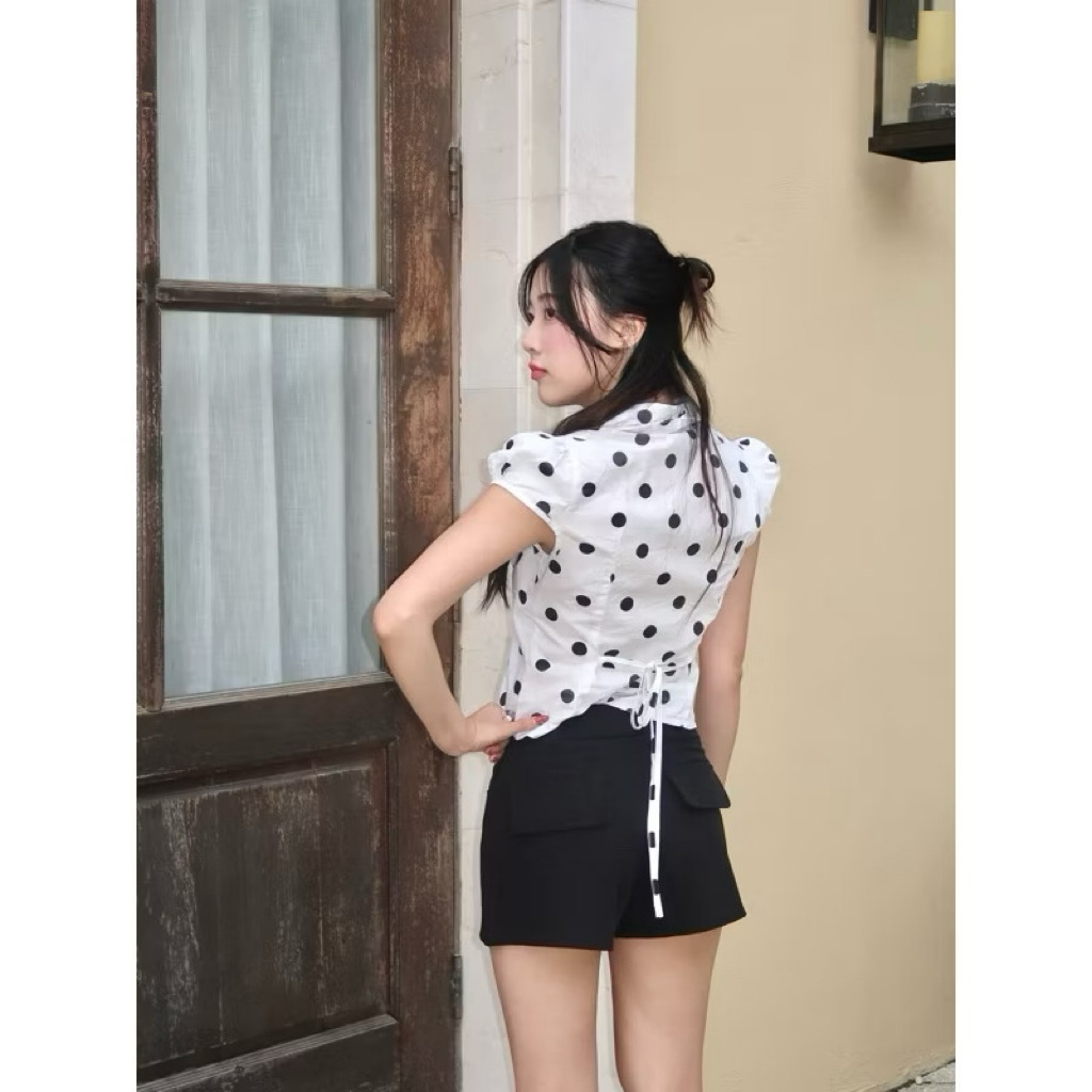 ส่งต่อ กางเกง polar.bkk 3 สี ใส่ครั้งเดียว น้ำตาล ดำ ลายจุดดำ