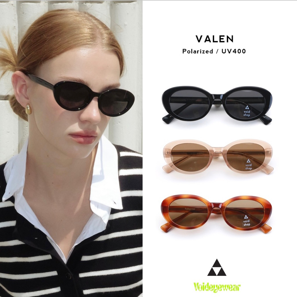 Void : VALEN sunglasses แว่นกันแดดทรงรี New Collection เลนส์กัน UV400 และ Polarized จาก voidshop
