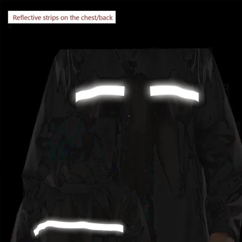 เสื้อกันฝน+กางเกง แถบสะท้อนแสง ผ้าหนา กันน้ำ Raincoat Suit thumbnail 10