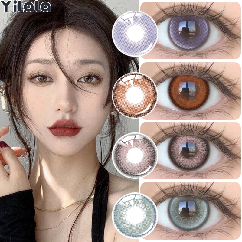 (COD)คอนแทคเลนส์สี 1 คู่ คอนแทคเลนส์ คอนแทคเลนส์สายตา คอนแทคเลนส์รายวัน คอนแทคเลนส์สีน้ําตาล คอนแทคเ