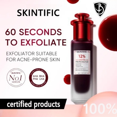 【ของแท้ 100%】SKINTIFIC AHA BHA PHA LHA Peeling Solution serum essence เซรั่มเพื่อการ โทนอัพ ที่มีส่ว