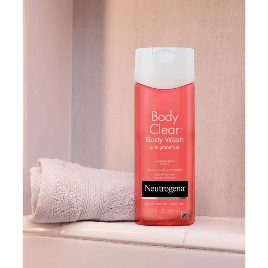 Neutrogena Body Clear Acne Treatment Shower Cream, Acid Acne Treatment to Prevent Acne