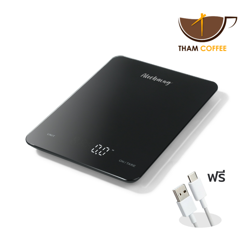 เครื่องชั่งอาหารดิจิตอล เครื่องชั่งอาหาร เครื่องชัั่งในครัว food scale จอแสดงผล LED  กดง่าย แม่นยำ พกพาสะดวก Tham coffee