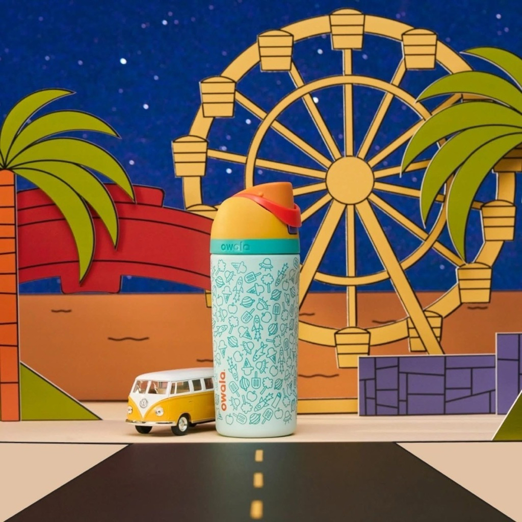 แก้วเก็บอุณหภูมิ Owala สีฟ้า ความจุ 16 oz - รูปที่ 3