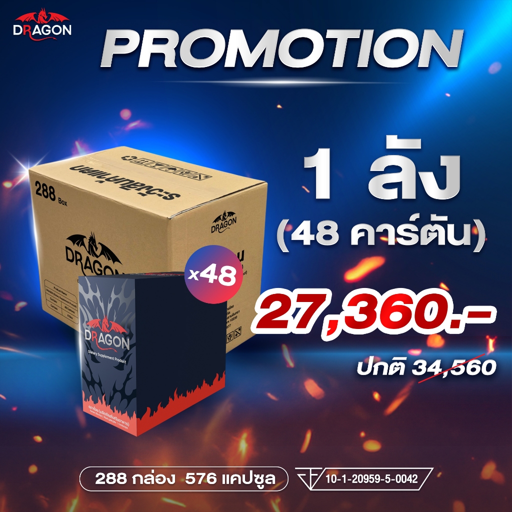 ดราก้อน🔥พร้อมส่ง ของแท้ 💯 1 คาร์ตัน 6 กล่อง เพียง 570.- มั่นใจในแบบคุณ - รูปที่ 4