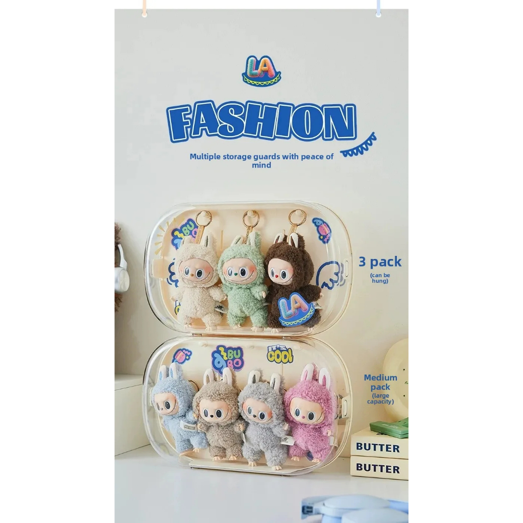 กล่องเก็บของติดผนังแบบใหม่ ชั้นวางโปร่งใส กล่องเก็บเครื่องประดับตุ๊กตาขนาดเล็ก - รูปที่ 3