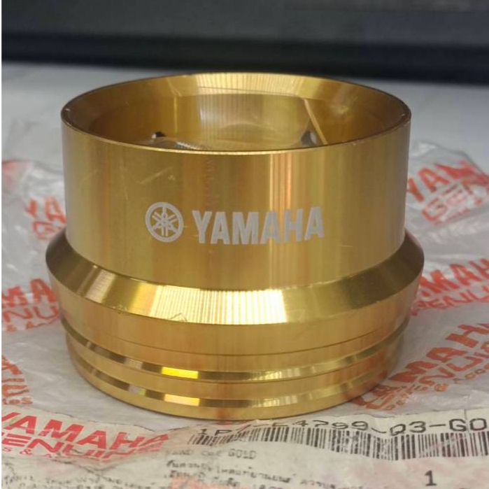 ฝาครอบปลายท่อ สีทอง สำหรับรุ่น nouvo mx - mio แท้ศูนย์ YAMAHA รหัส 1P7-E4799-Q3-GO ปลายท่อ