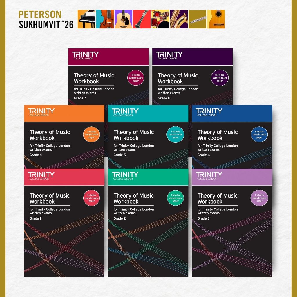 หนังสือเปียโน Trinity Theory Workbook Grade 1 - Grade 8