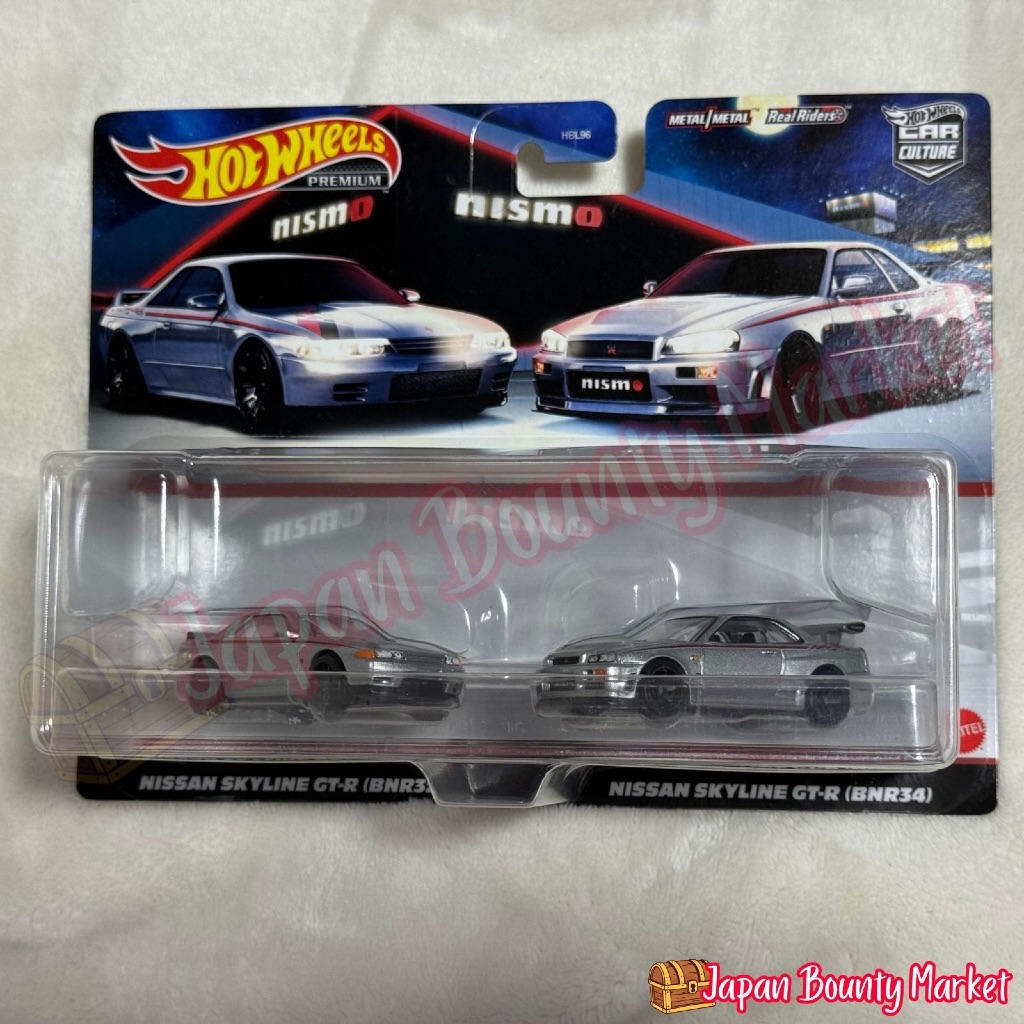 Hot Wheels Nismo Set – Nissan Skyline GT-R BNR32 & BNR34 – Premium 2-Pack | Collector Diecast