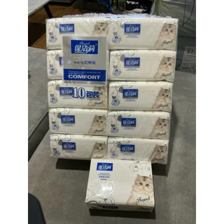 ทิชชู่ยกแพ็ค ทิชชู่แมวขาว (1แพ็ค) 10ห่อ BIG-A หนา เหนียว นุ่ม ไม่เป็นขุย