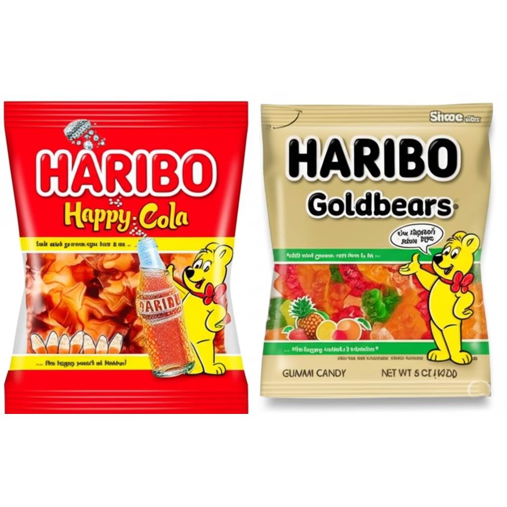กัมมี่ เจลลี่ ฮาริโบ้ 2 รสชาติ HARIBO Happy Gold Bears and HARIBO Happy Cola