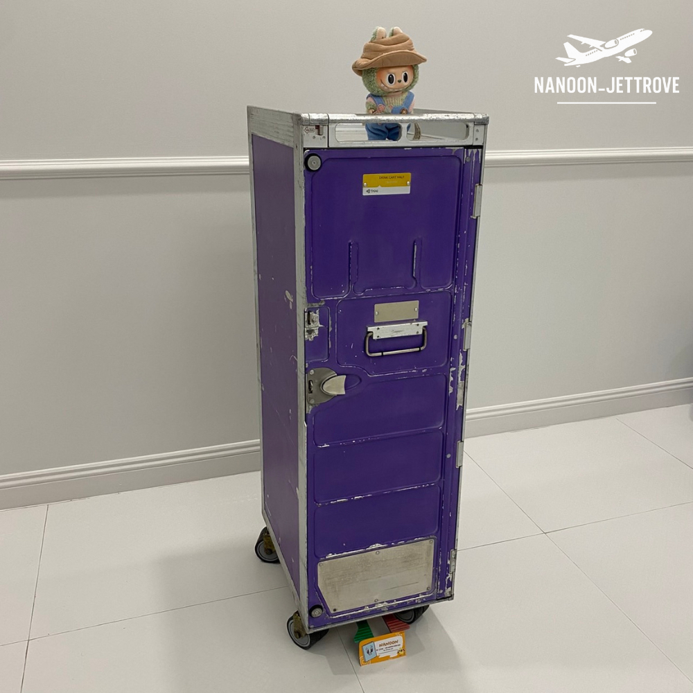 ✨ Thai Airways Purple Atlas Meal Cart | Aviation Trolley | Collectible Airline Galley Cart