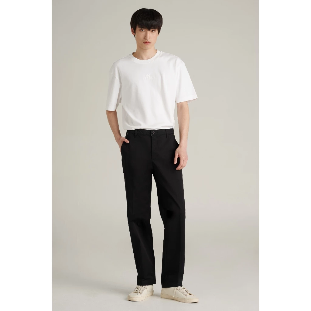 Mc JEANS กางเกงผู้ชาย กางเกงขายาว ทรงขากระบอกขาตรง (Straight) เอวกลาง MCCZ029 ผ้าคอตตอน