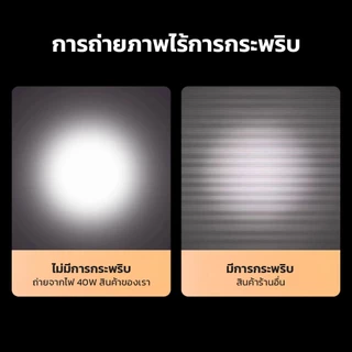 Moreno ไฟเสริมเซลฟี่ แบบพกพา 40W แสงไฟปรับได้ 2800K-9000K Warm / Neutral / Cool