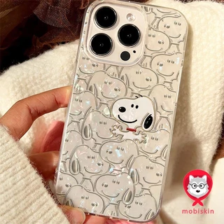 อะนิเมะน่ารัก Snoopy กรณีโทรศัพท์ทั้งหมดรวมป้องกันการตก ไอโฟน11 สำหรับ iphone 12 13 14 15Pro MAX X XS XR XS 7 8Plus